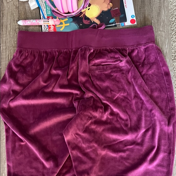 2/$10Fashion Bug Berry Velour Trousers - Picture 7 of 7